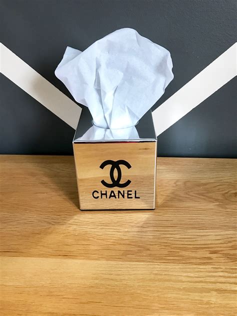 chanel tissue box price|Chanel wrapping paper.